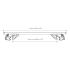Напречни греди MENABO Fender 1466 L-120см Черни