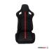 Спортни седалки тип рекаро -1079 червена