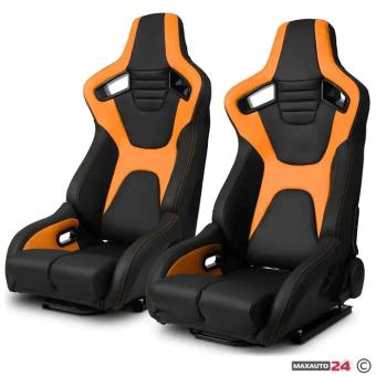 Спортни седалки за МПС - 1095 черно/жълто