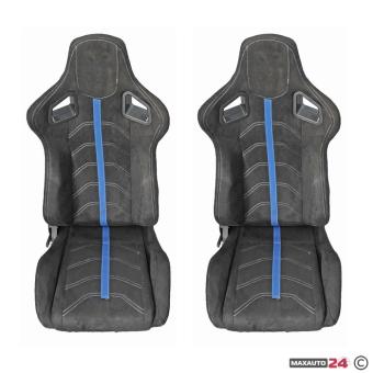 Спортни седалки за МПС - 1079 - сини.