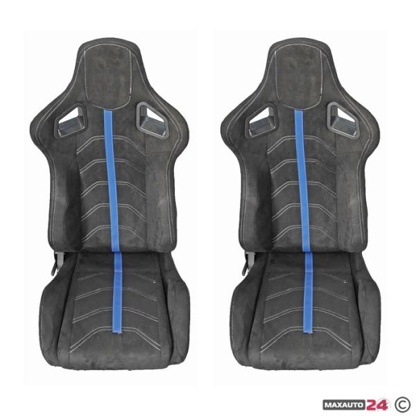 Спортни седалки за МПС - 1079 - сини.