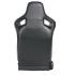 Спортни седалки за МПС - 1053 Черна с червен конец