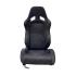Спортни седалки за МПС - 1052 Черна с черен конец