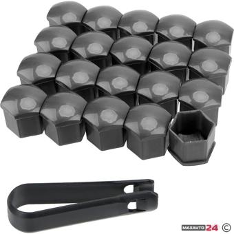 Капачки за болтове на джантите PA25-21“ 20 БР/К-Т - ГРАФИТ