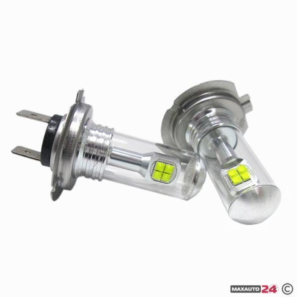Диодни крушки H7 8SMD - 80w 2бр/к-т 12-24V