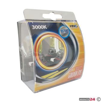 Халогенни крушки HNG HB4/9006 55W тип ''Golden eye'' жълти 2бр/к-т