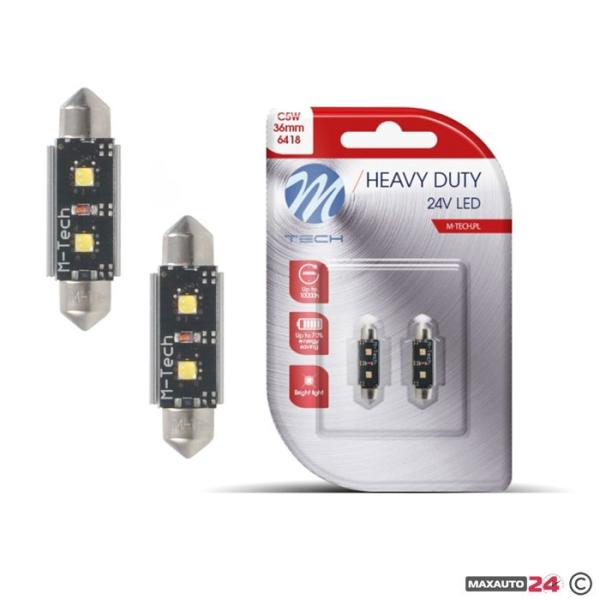 Диодни Крушки 24V Канбъс - LB9813W 36мм