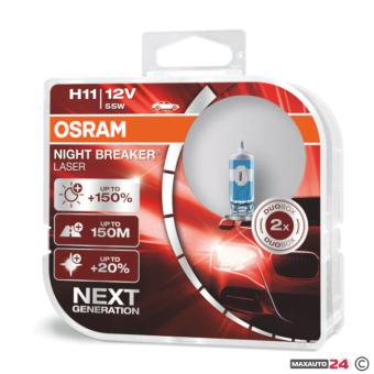 Халогенни крушки Osram Night Breaker Laser H11 2бр/к-т