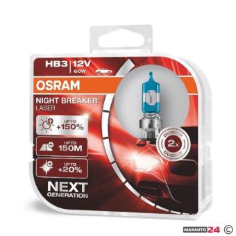Халогенни крушки Osram Night Breaker Laser HB3 / 9005 2бр/к-т