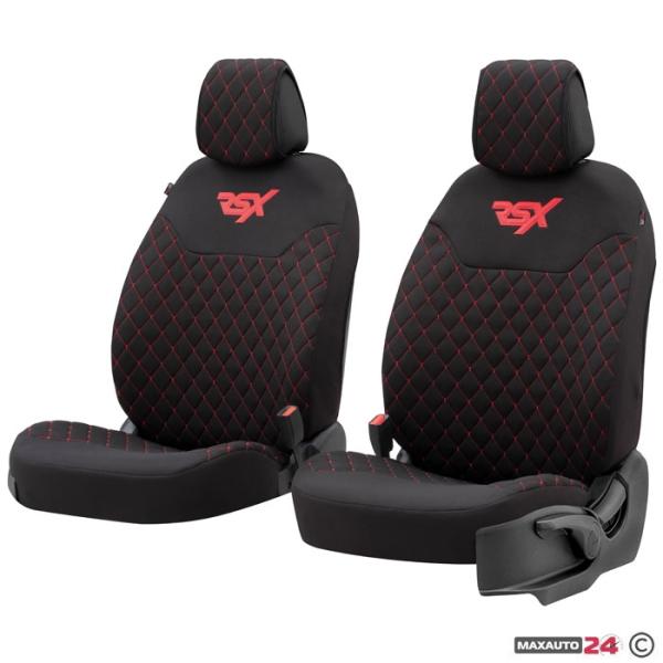 Калъф за седалка RSXL102 - 2БР/к-т черно/червено