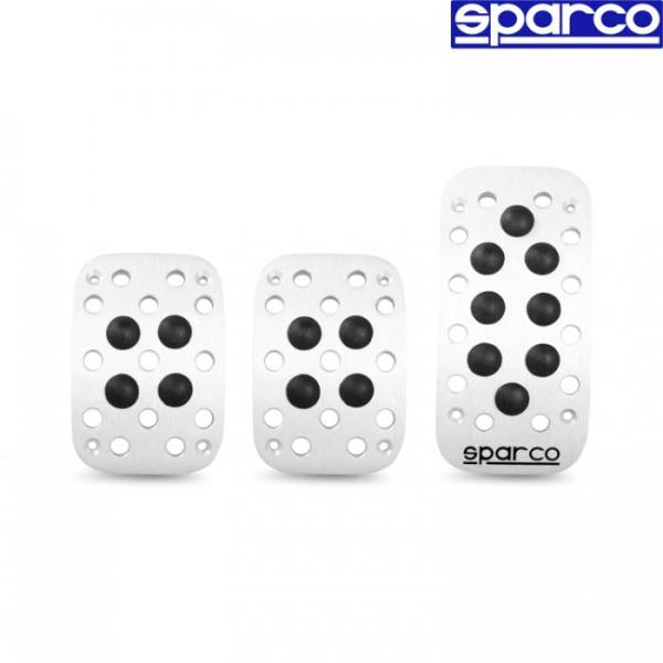 Алуминиеви подложки за педали Sparco - ръчна скоростна кутия - черни SPC0406BK