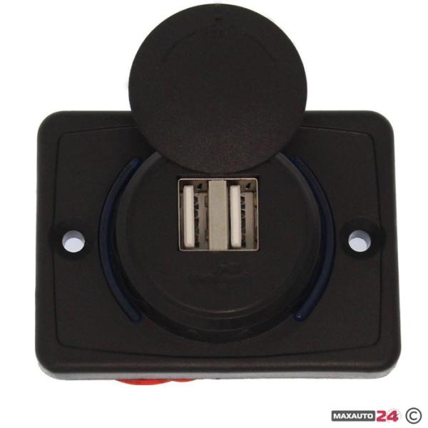 ДВОЕН USB ПОРТ 12-24V - W05237
