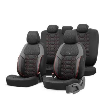 Тапицерия за кола Otom Pulse PLS2902 (Черно/Червен Кант)