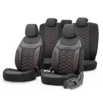 Тапицерия за седалки Otom Carbon CRB3402 (черно/червено)