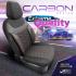 Тапицерия за седалки Otom Carbon CRB3402 (черно/червено)