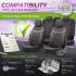 Тапицерия за седалки Otom Carbon CRB3402 (черно/червено)