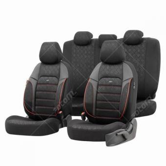 Тапицерия за седалки Otom Prive PRV3102 (черно/червено)