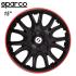 Тасове за джанти 15'' Sparco SPC1594BKRD ЧЕРНО/ЧЕРВЕНО