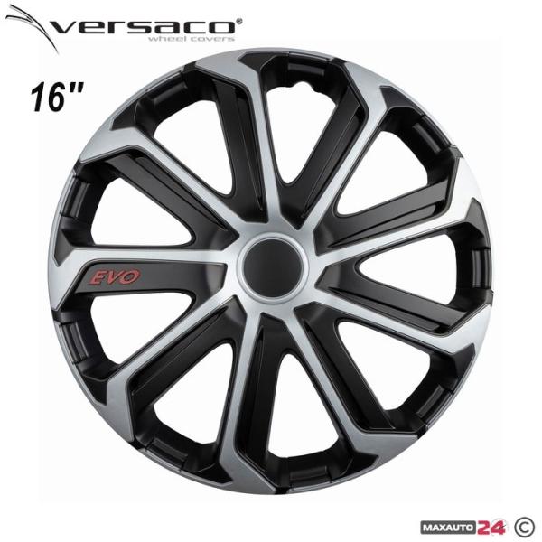 Тасове за джанти 16'' Versaco Evo Black/Silver