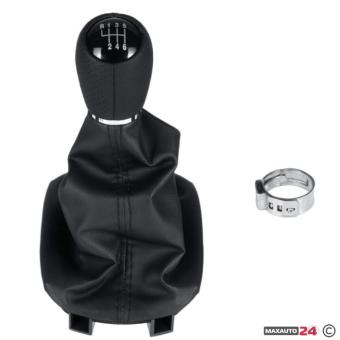 Топка за скоростен лост с маншон съвместима с Seat Leon (98-05) - със 6 скорости
