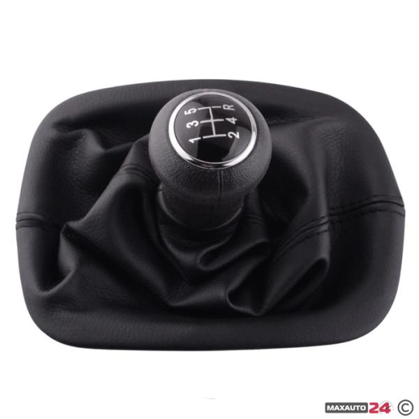 Топка за скоростен лост с маншон съвместима с Passat B5 (97-05) с 5 скорости - Black