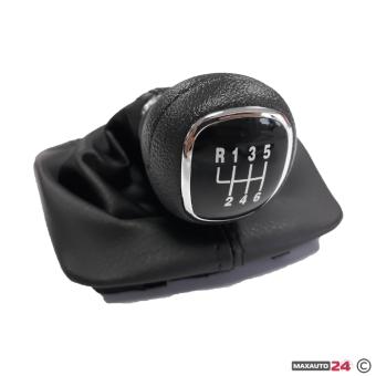 Топка за скоростен лост с маншон съвместима с Skoda Octavia 07-14 с 6 скорости