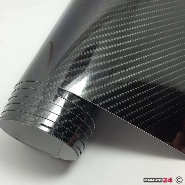 Фолио карбон гланц 6D - широчина 1.52м - черно