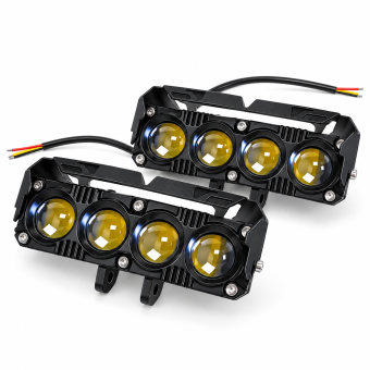 Халоген за мпс 4LED 12-24V - БЯЛО/ЖЪЛТО