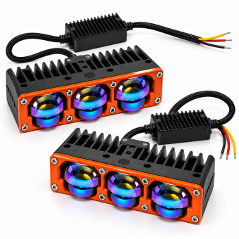 Халоген 3led 12-24V 2бр/к-т - PG650 БЯЛ