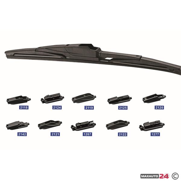 Чистачка Мотохама Задна с 10 Адаптора 14'' 350мм