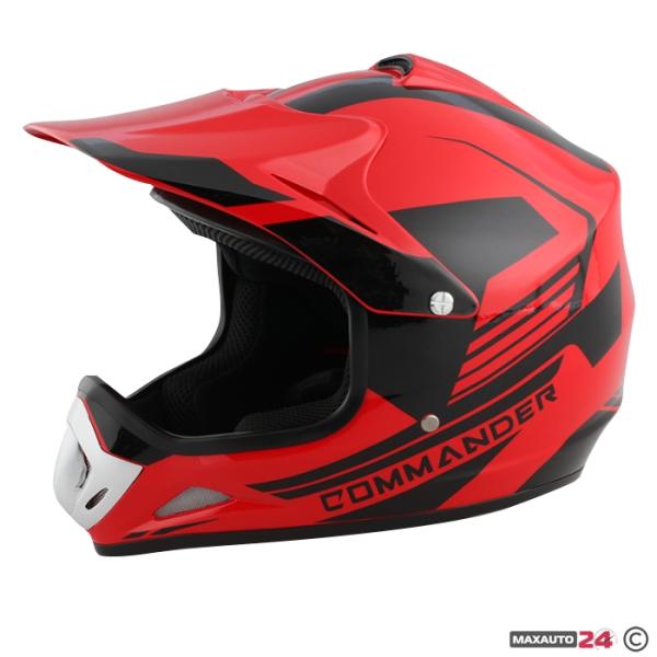 Детска кросова каска 818-XS (червено)