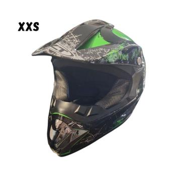 Детска Мотокрос Каска 125 - XXS - Black/Green