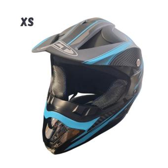 Детска Мотокрос Каска 125 - XS - Black / Blue Argos