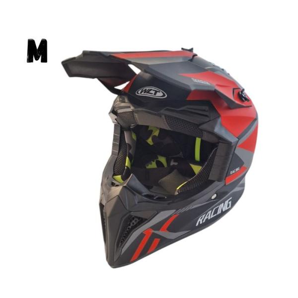 Кросова Каска 127 - M - Matt Black/Red