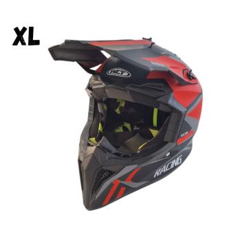 Кросова Каска 127 - XL - Matt Black/Red