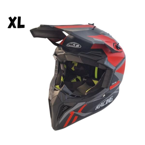 Кросова Каска 127 - XL - Matt Black/Red