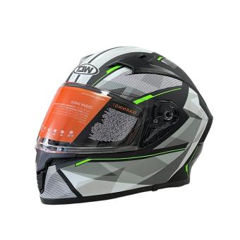 Каска за мотор 108 - размер XL - Matt Black/Green