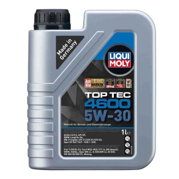 Масло синтeтична технология Liqui Moly TOP TEC 4600 5W-30 5л. - 2316