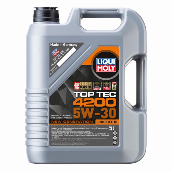 Масло синтeтична технология Liqui Moly TOP TEC 4200 5W-30 5л. - 8973